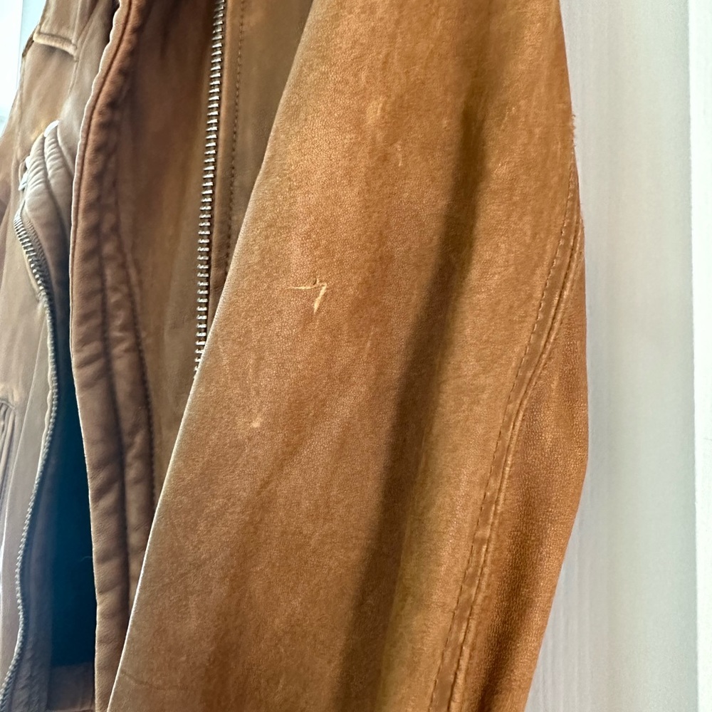 Brown Leather Iro Han Jacket size 34 Xs - Picture 4 of 7